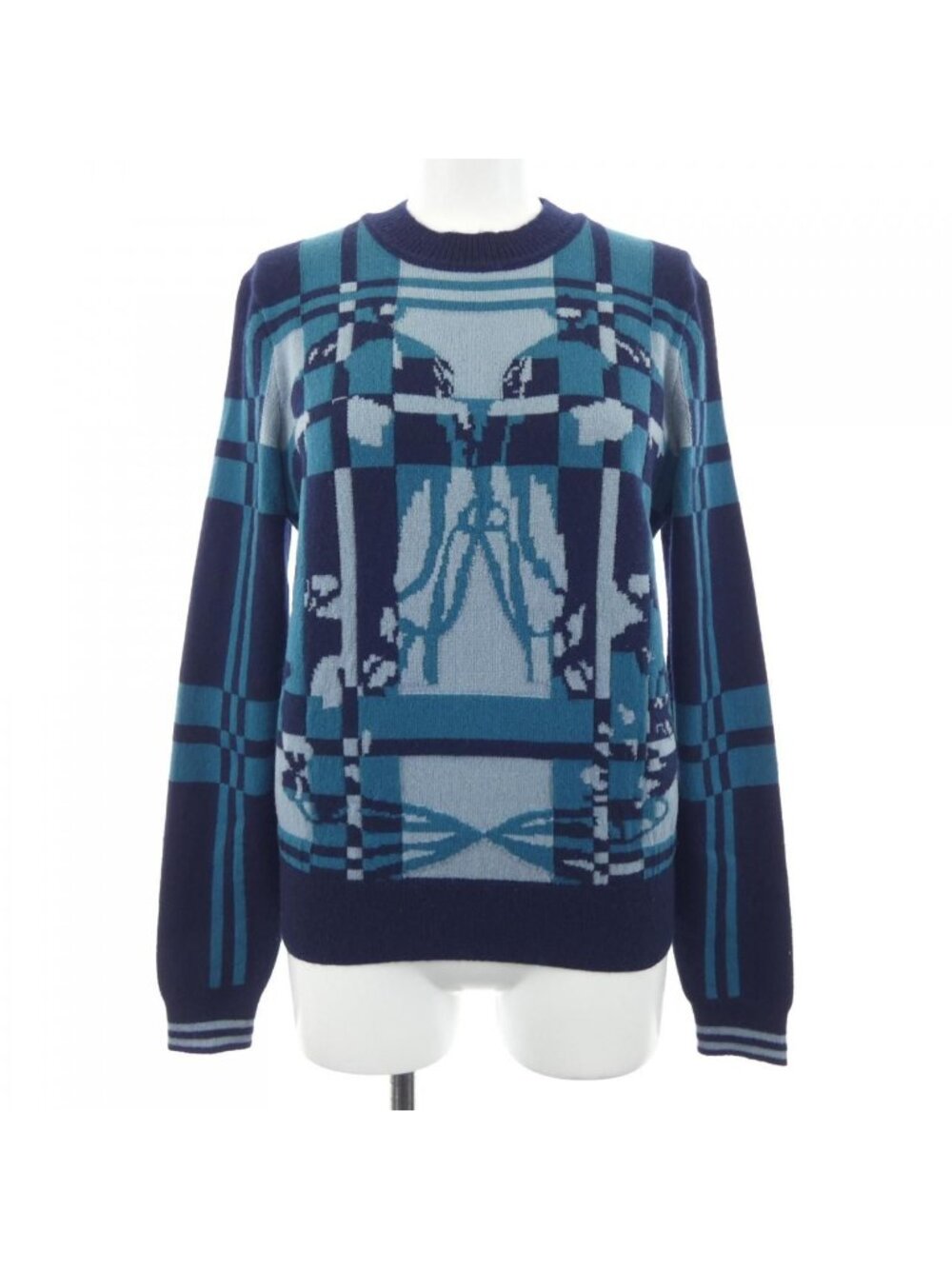 Hermes Brides de Gala Tartan Knit Sweater